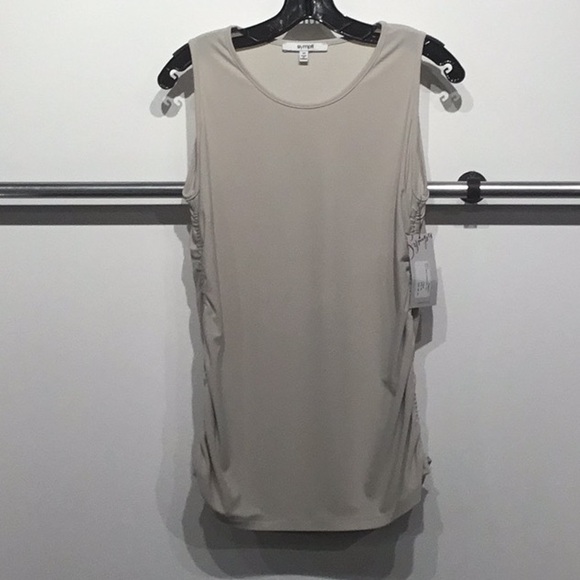 Sympli Cashew side shear tank top - Picture 1 of 3
